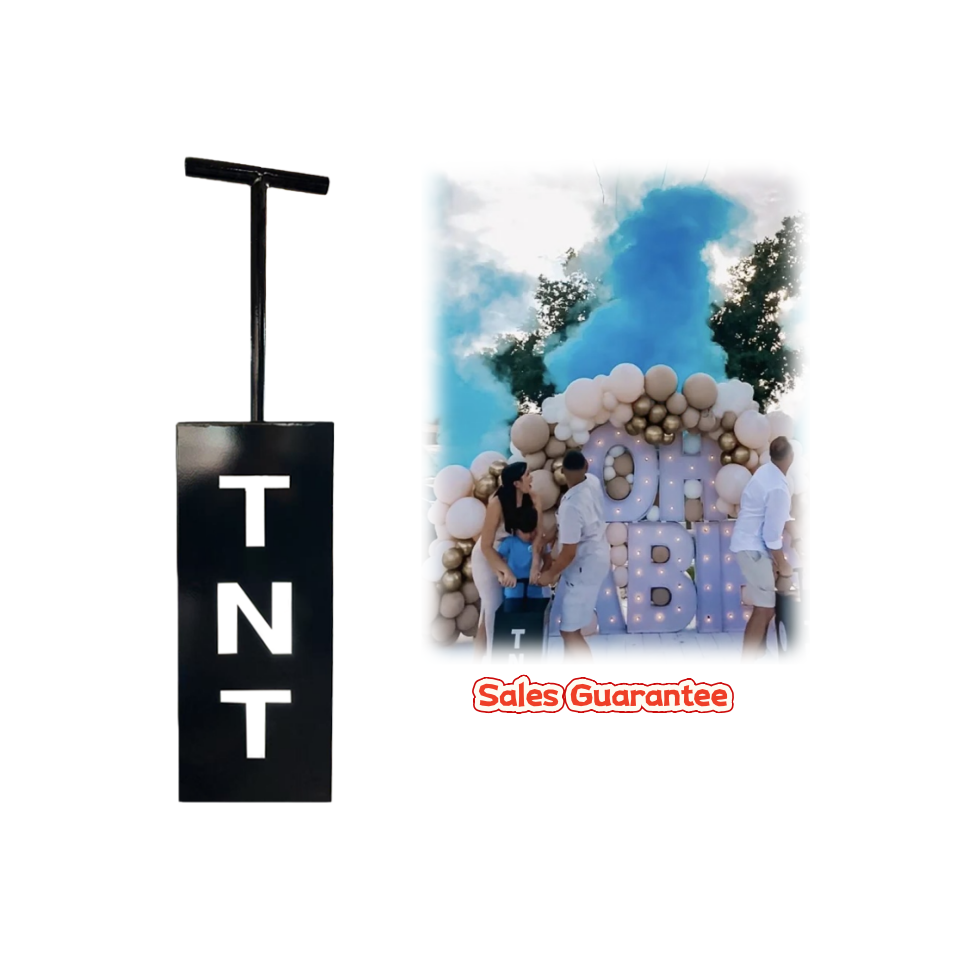 Confetti Cannon Tube - Conjunto de Revelação de Gênero TNT