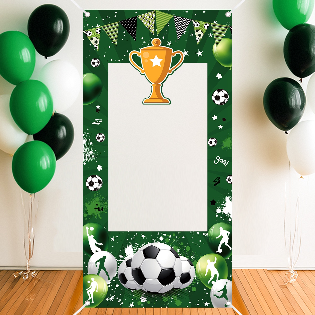 Photo Booth Frame - 1pc verde futebol decorativo photo booth