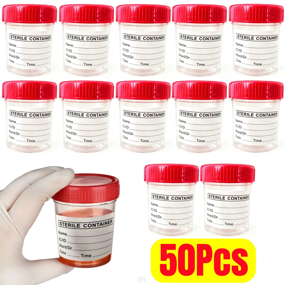 Plastic Cup 50Pcs - Copo de Urina Descartável de Plástico
