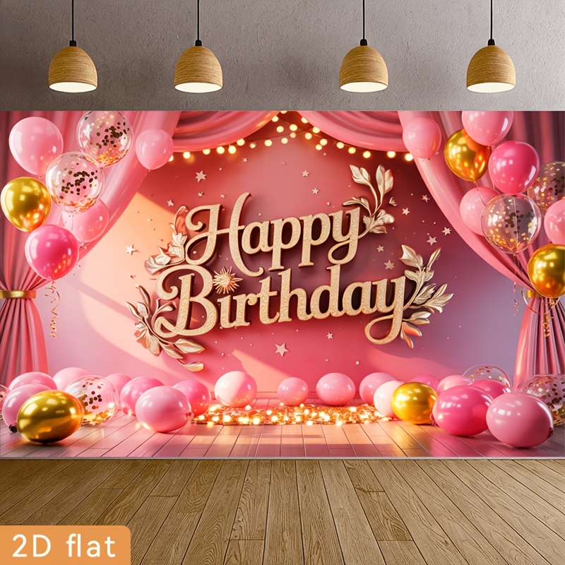 Plano bidimensional, um banner - Party Banner Gold avaliação e preço