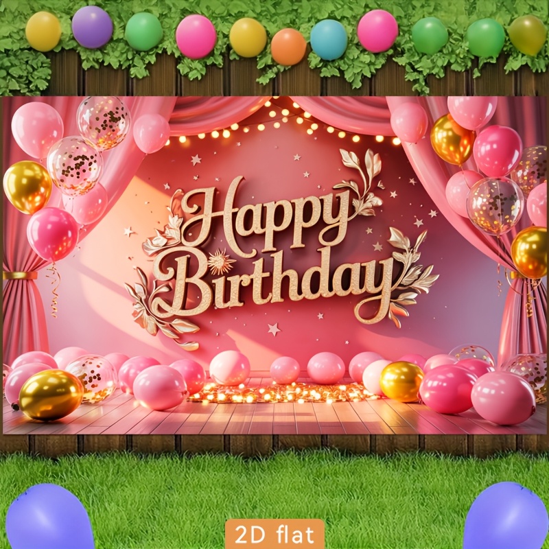 Plano bidimensional, um banner - Party Banner Gold avaliação e preço