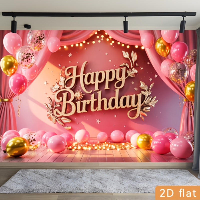Plano bidimensional, um banner - Party Banner Gold avaliação e preço