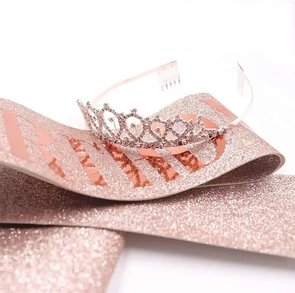 Coroa rainha com strass para m - Birthday Sash Glitter avaliação e preço