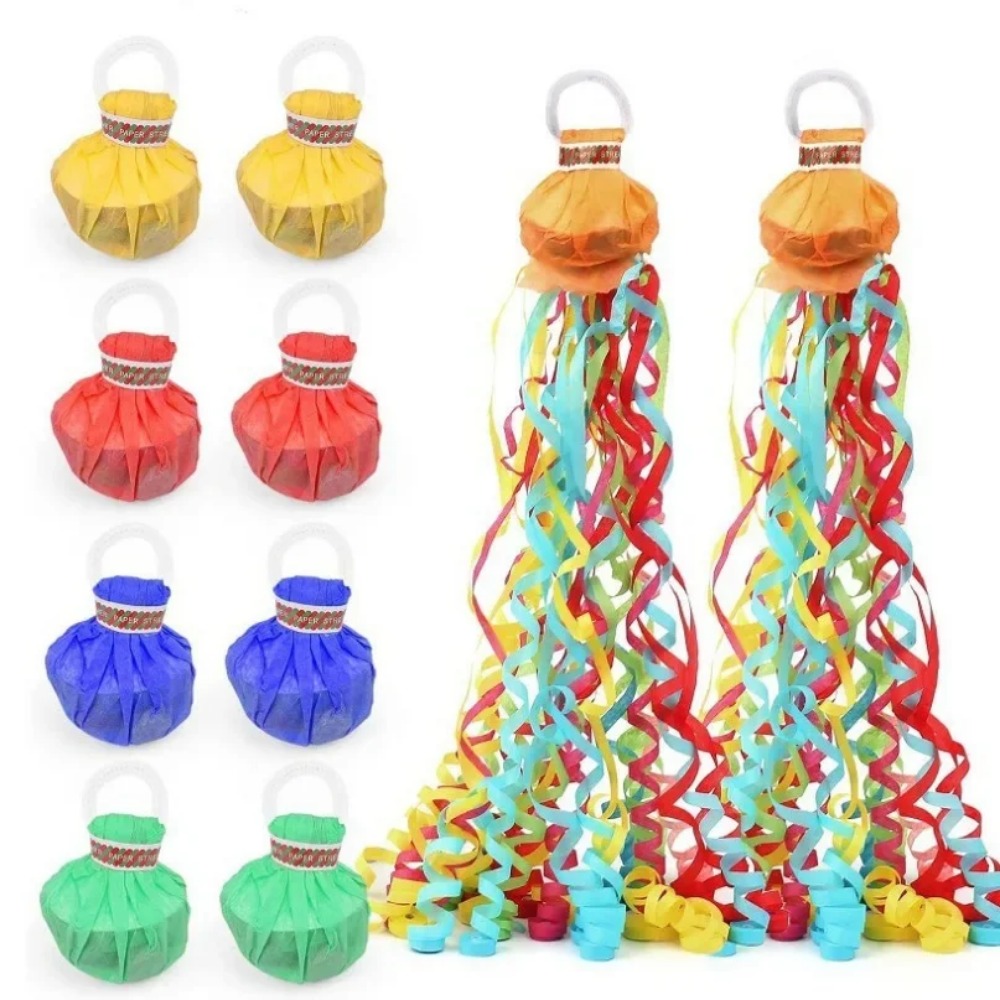 10 pçs mão jogando fita puxand - Confetti Cannon Tube avaliação e preço